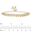 Thumbnail Image 2 of 0.50 CT. T.W. Diamond "S" Bolo Bracelet in 10K Gold - 9.0"