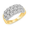 Thumbnail Image 1 of 2.39 CT. T.W. Diamond Three Row Anniversary Ring in 14K Gold