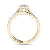 Thumbnail Image 2 of 0.95 CT. T.W. Princess-Cut Diamond Frame Twist Bridal Set in 14K Gold