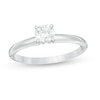 Thumbnail Image 1 of 0.30 CT. Certified Canadian Diamond Solitaire Engagement Ring in Platinum (H/VS2)