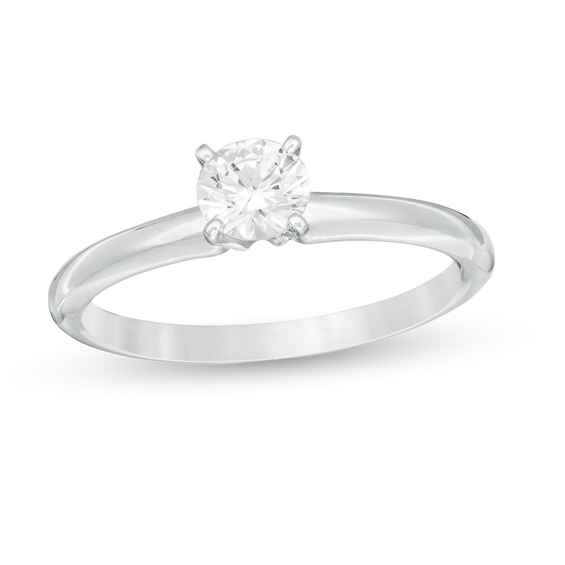 0.30 CT. Certified Canadian Diamond Solitaire Engagement Ring in Platinum (H/VS2)