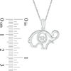 Thumbnail Image 2 of Unstoppable Love™ Diamond Accent Elephant Outline Pendant in Sterling Silver