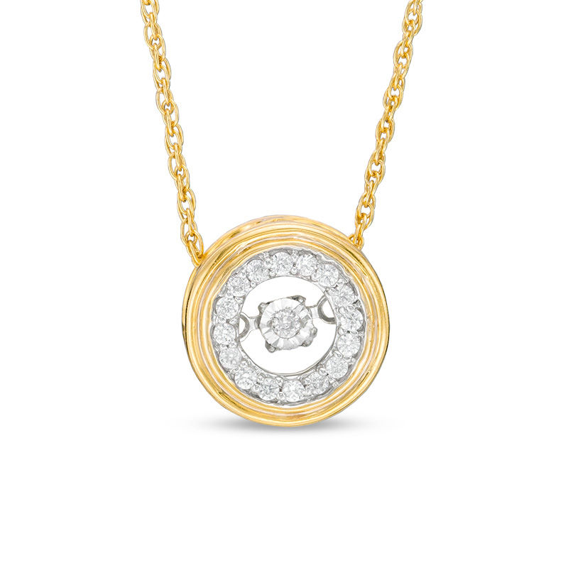 Unstoppable Love™ 0.15 CT. T.W. Diamond Frame Pendant in 10K Gold|Peoples Jewellers