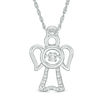 Thumbnail Image 1 of Unstoppable Love™ Diamond Accent Angel Pendant in Sterling Silver