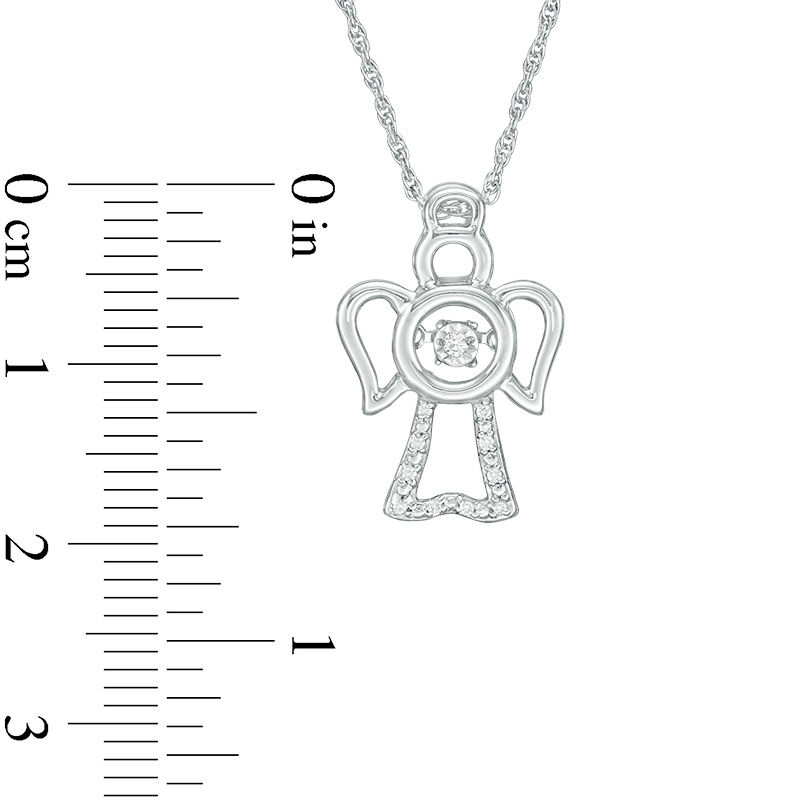 Unstoppable Love™ Diamond Accent Angel Pendant in Sterling Silver