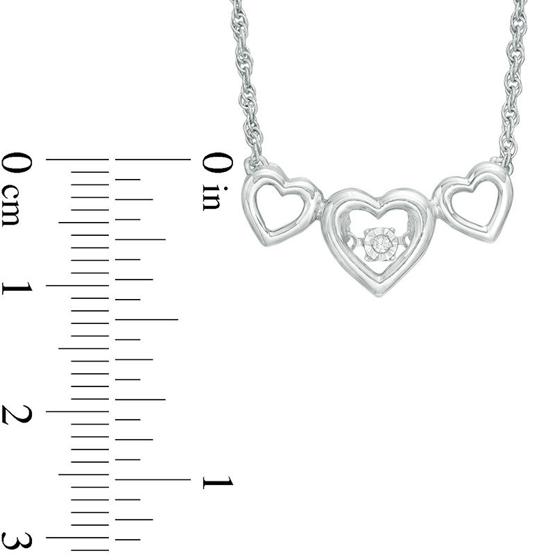 Unstoppable Love™ Diamond Accent Triple Heart Necklace in Sterling Silver|Peoples Jewellers