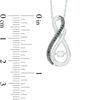 Thumbnail Image 1 of Unstoppable Love™ 0.15 CT. T.W. Enhanced Black and White Diamond Infinity Pendant in Sterling Silver