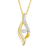 Unstoppable Love™ 0.09 CT. T.W. Diamond Flame Pendant in 10K Gold