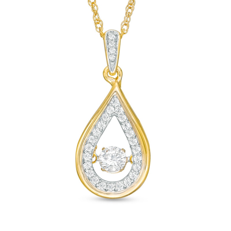 Unstoppable Love™ 0.37 CT. T.W. Diamond Teardrop Pendant in 10K Gold|Peoples Jewellers