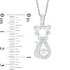 Unstoppable Love™ Diamond Accent Sitting Pretty Cat Pendant in Sterling Silver