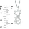 Thumbnail Image 1 of Unstoppable Love™ Diamond Accent Sitting Pretty Cat Pendant in Sterling Silver