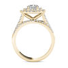 Thumbnail Image 3 of 1.95 CT. T.W. Diamond Double Cushion Frame Split Shank Bridal Set in 14K Gold