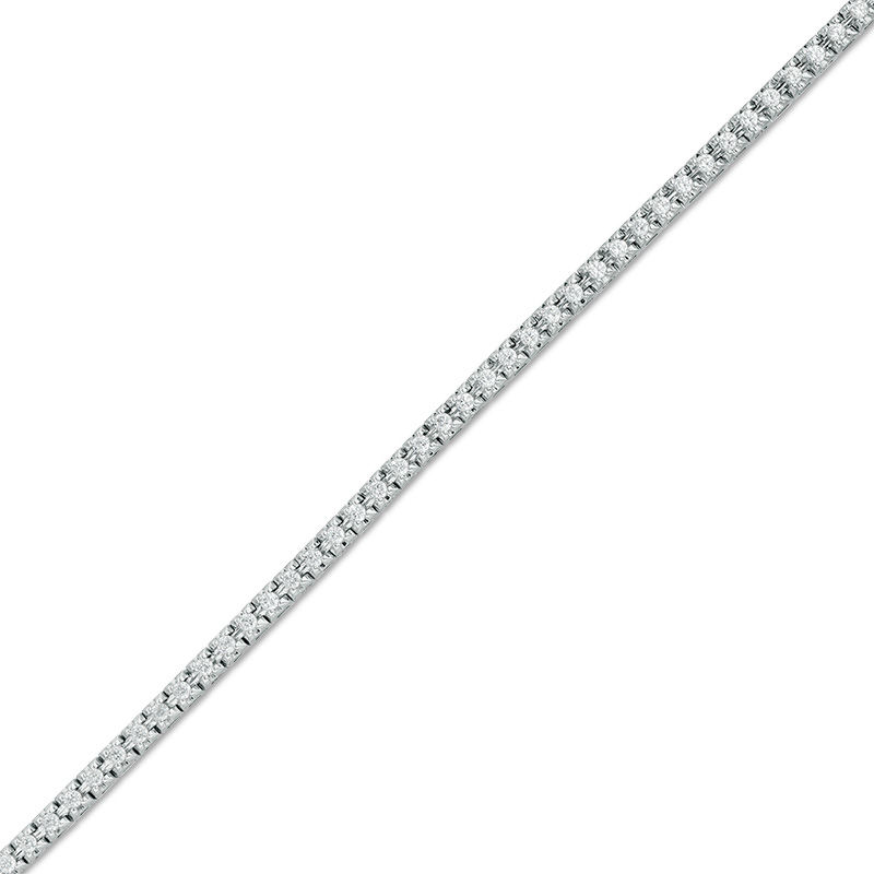 Main Image 1 of 1.00 CT. T.W. Diamond Tennis Bracelet in 10K White Gold