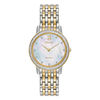Thumbnail Image 0 of Ladies' Citizen Eco-Drive® Silhouette Crystal Accent Two-Tone Watch with Mother-of-Pearl Dial (Model: EX1484-57D)