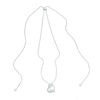 Thumbnail Image 1 of Unstoppable Love™ 0.09 CT. T.W. Diamond Tilted Heart with "Love" Bolo Necklace in Sterling Silver - 30"