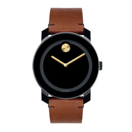 Men's Movado Bold® Strap Watch with Black Dial (Model: 3600305)
