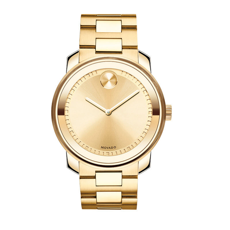 Men's Movado Bold® Gold-Tone IP Watch (Model: 3600258)