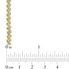 Thumbnail Image 4 of 0.49 CT. T.W. Diamond "S"-Curve Tennis Bracelet in Sterling Silver with Yellow Rhodium - 7.5"