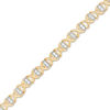 Thumbnail Image 1 of 0.83 CT. T.W. Diamond "XO" Bracelet in 10K Gold