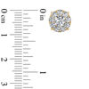 Thumbnail Image 2 of 1.20 CT. T.W. Diamond Frame Stud Earrings in 10K Gold