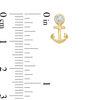 Thumbnail Image 2 of Diamond Accent Anchor Stud Earrings in 10K Gold