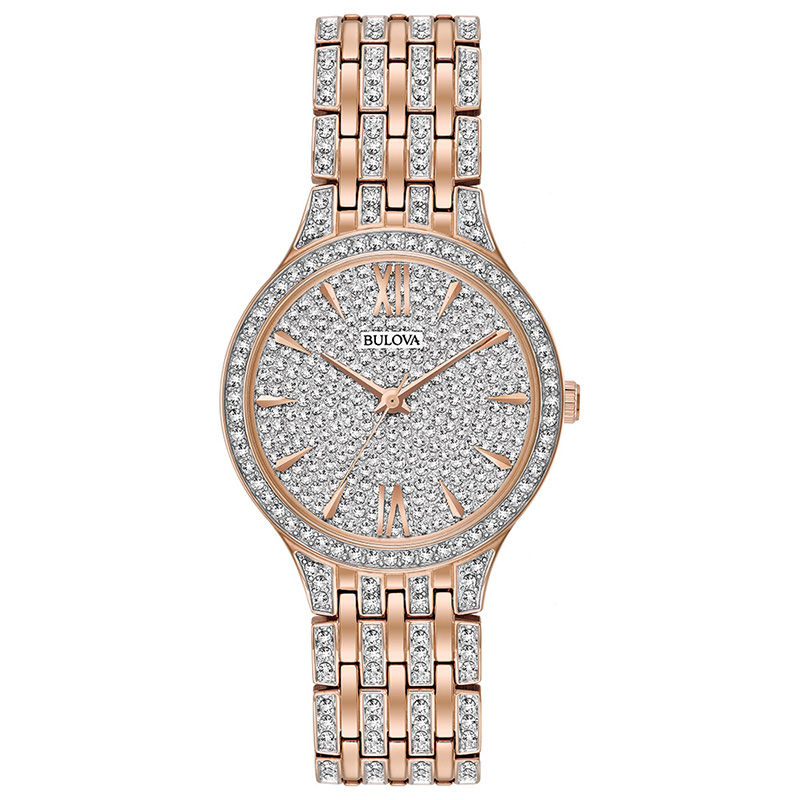 Ladies' Bulova Phantom Crystal Accent Rose-Tone Watch (Model: 98L235)