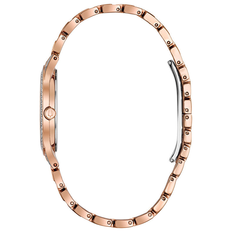 Main Image 2 of Ladies' Bulova Phantom Crystal Accent Rose-Tone Watch (Model: 98L235)