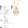 Thumbnail Image 1 of Diamond Accent Triple Teardrop Pendant in 10K Gold