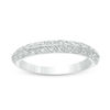 Thumbnail Image 0 of 0.18 CT. T.W. Diamond Chevron Double Row Anniversary Band in Sterling Silver