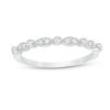 Thumbnail Image 0 of Diamond Accent Alternating Round and Marquise Anniversary Band in Sterling Silver