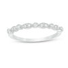 Thumbnail Image 1 of Diamond Accent Alternating Round and Marquise Anniversary Band in Sterling Silver