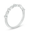 Thumbnail Image 1 of Diamond Accent Alternating Round and Marquise Anniversary Band in Sterling Silver