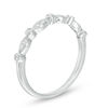 Thumbnail Image 2 of Diamond Accent Alternating Round and Marquise Anniversary Band in Sterling Silver