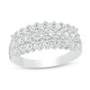 Thumbnail Image 1 of 0.95 CT. T.W. Diamond Multi-Row Band in 10K White Gold