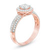 Thumbnail Image 2 of 0.70 CT. T.W. Diamond Frame Engagement Ring in 10K Rose Gold