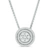 Thumbnail Image 1 of 0.45 CT. T.W. Composite Diamond Double Frame Bolo Necklace in Sterling Silver - 30"