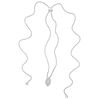 0.58 CT. T.W. Diamond Double Marquise Frame Bolo Necklace in Sterling Silver - 30"