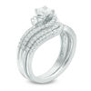 Thumbnail Image 2 of 1.00 CT. T.W. Diamond Swirl Bridal Set in 14K White Gold