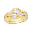 0.50 CT. T.W. Diamond Swirl Bypass Bridal Set in 14K Gold