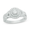 Thumbnail Image 1 of 0.50 CT. T.W. Diamond Double Frame Engagement Ring in 10K White Gold