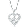 Unstoppable Love™ 0.45 CT. T.W. Diamond Heart Pendant in 10K White Gold