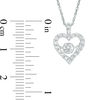 Thumbnail Image 2 of Unstoppable Love™ 0.45 CT. T.W. Diamond Heart Pendant in 10K White Gold