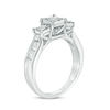 Thumbnail Image 2 of 0.95 CT. T.W. Princess-Cut Diamond Past Present Future® Engagement Ring in 10K White Gold