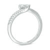 Thumbnail Image 1 of Ever Us™ 0.25 CT. T.W. Two-Stone Diamond Bypass Ring in 14K White Gold