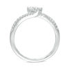 Thumbnail Image 2 of Ever Us™ 0.25 CT. T.W. Two-Stone Diamond Bypass Ring in 14K White Gold