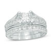 Thumbnail Image 0 of 1.00 CT. T.W. Princess-Cut Diamond Bridal Set in 10K White Gold