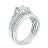 Thumbnail Image 2 of 1.00 CT. T.W. Princess-Cut Diamond Bridal Set in 10K White Gold