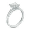 Thumbnail Image 2 of 0.40 CT. T.W. Quad Princess-Cut Diamond Engagement Ring in 10K White Gold