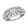 Thumbnail Image 0 of 0.18 CT. T.W. Composite Diamond Vintage-Style Tilted Square Filigree Ring in 10K White Gold