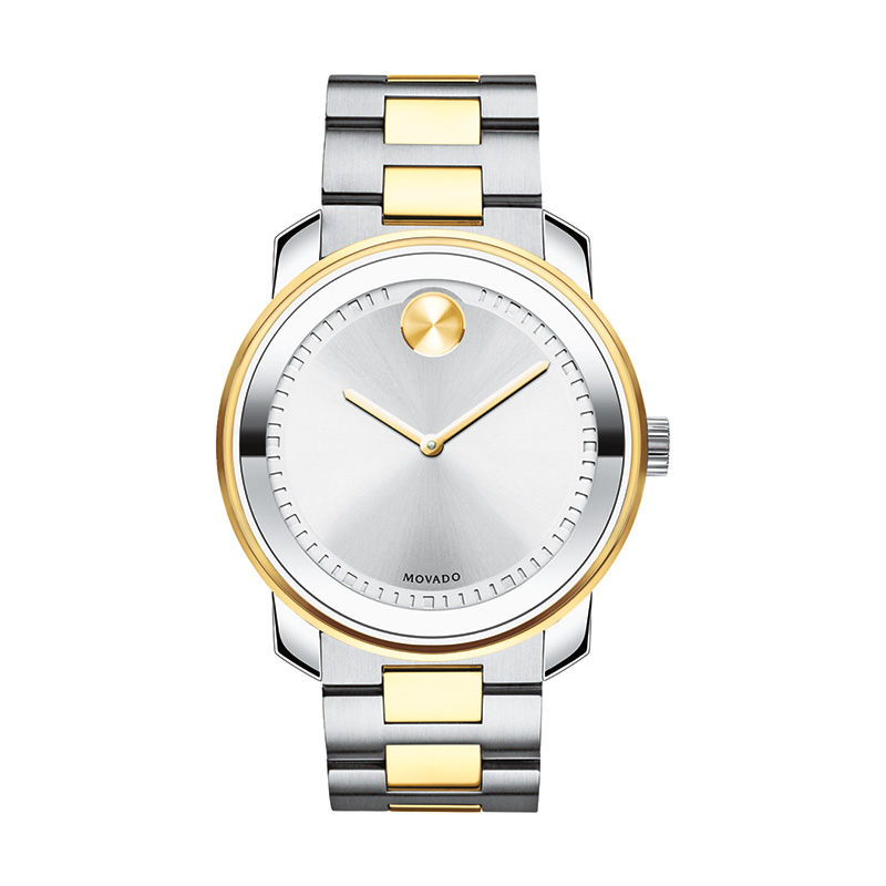 Men's Movado Bold® Two-Tone IP Watch with Silver-Tone Dial (Model: 3600431)|Peoples Jewellers